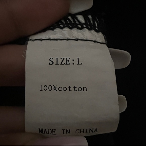 Leopard Black Cotton Button Denim Jacket SZ L - Picture 5 of 6